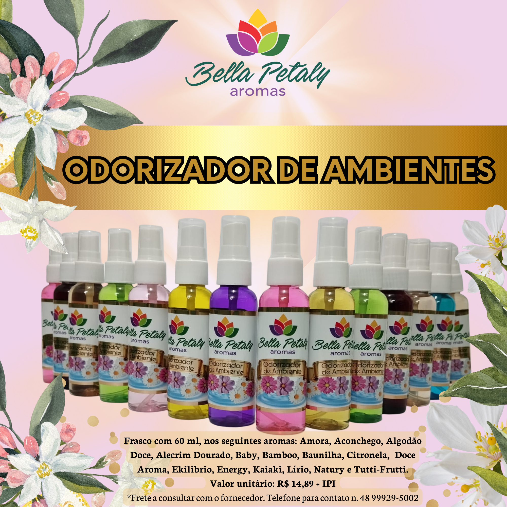 Odorizador de Ambiente  Alecrim Dourado B...