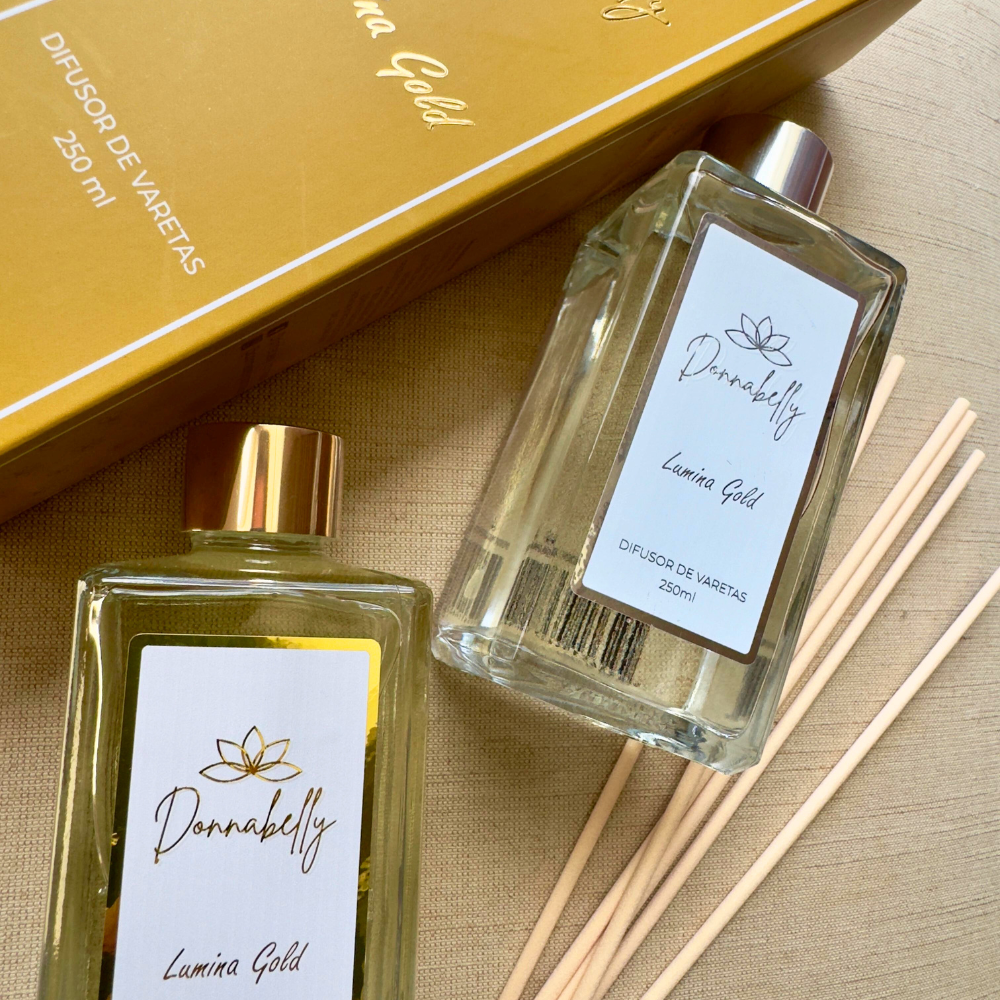Difusor de Varetas Donnabelly Lumina Gold...