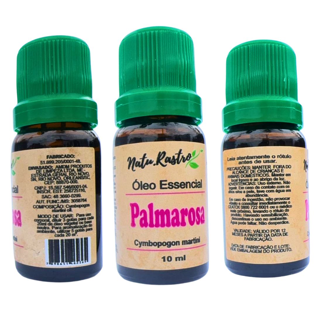 Óleo Essencial de Palmarosa Natu.Rastro 10ml