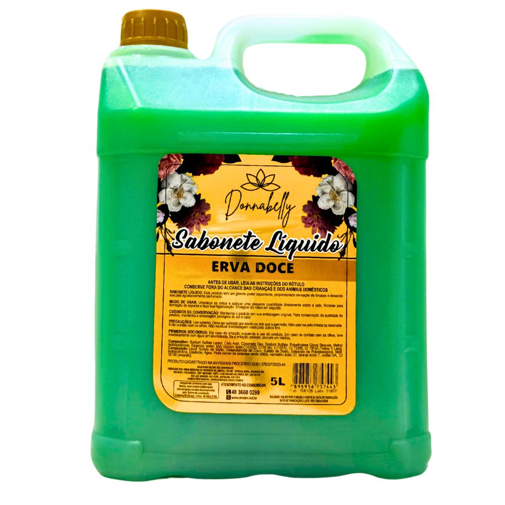 Sabonete Líquido Perolado Donnabelly Erva...